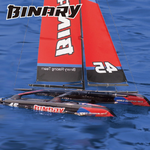 Voilier Catamaran rouge Binary RTR Voilier Catamaran rouge Binary RTR
