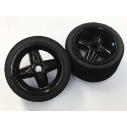Front Black Revoltution Wheels and Tyres JAP46 (1/12)