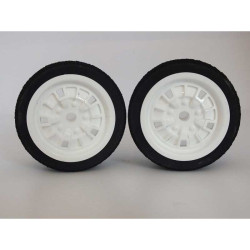 Front White Ford Granada Wheels and Tyres JAP46 (1/12)