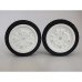 Front White Ford Granada Wheels and Tyres JAP46 (1/12) Front White Ford Granada Wheels and Tyres JAP46 (1/12)