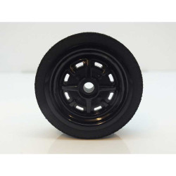 Front Black RoStyle Wheels and Tyres JAP46 (1/12)
