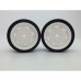 Front White Steel Wheels and Tyres JAP46 (1/12) Front White Steel Wheels and Tyres JAP46 (1/12)
