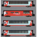 Glacier Express 4-Car Add-On Set (N) Glacier Express 4-Car Add-On Set (N)