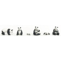 Famille de pandas (7 Pièces) (H0)