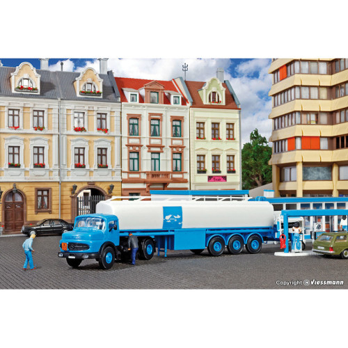 MB round bonnet with ARAL petrol truck - Kit (H0)