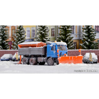Mercedes-Benz Actros  with snowplough and spreader (H0)