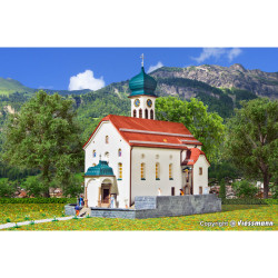Church Wassen on the Gotthard Railway (N)