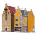 Middle-class houses Tournai, 2 pieces (N) Middle-class houses Tournai, 2 pieces (N)