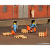 Deco set Forklift and pallets (H0)