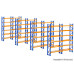 Deco-set Pallet shelving system, 4 pieces (H0)