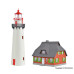 Leuchtturm Hiddensee mit Nebengebäude (H0) Leuchtturm Hiddensee mit Nebengebäude (H0)