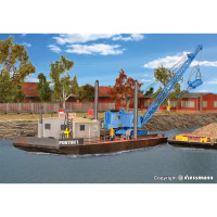 Working pontoon with Menck excavator M154 LC (H0)