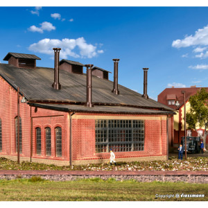 Enlargement for loco shed, single track (H0)