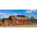 Freight shed with extra loading platform (H0) Freight shed with extra loading platform (H0)
