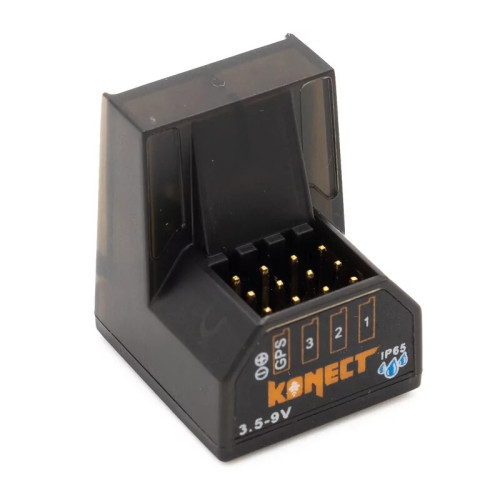 Waterproof 4-channel mini receiver RG4CHWP for Konect X9S transmitter Waterproof 4-channel mini receiver RG4CHWP for Konect X9S transmitter