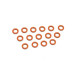 Silicone O-Ring P6 Orange (15Pcs)