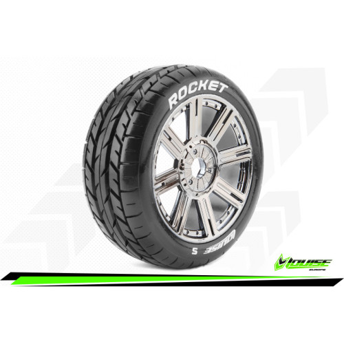 B-Rocket - On Road Buggy Tires - Mounted - Soft - HEX 17mm (1/8) B-Rocket - On Road Buggy Tires - Mounted - Soft - HEX 17mm (1/8)