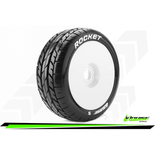B-Rocket - Buggy Banden - Gemonteerd - Soft - Zeskant 17mm (1/8)