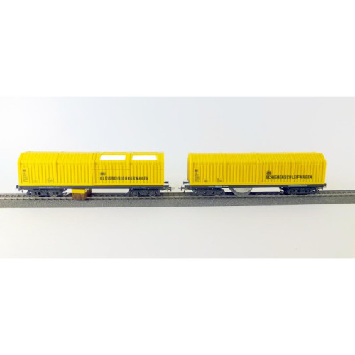 Railstofzuiger + Rail- en bovenleidingslijpwagen (H0-AC)