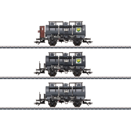 DB Tank Car Set with Three Containers (H0) DB Tank Car Set with Three Containers (H0)