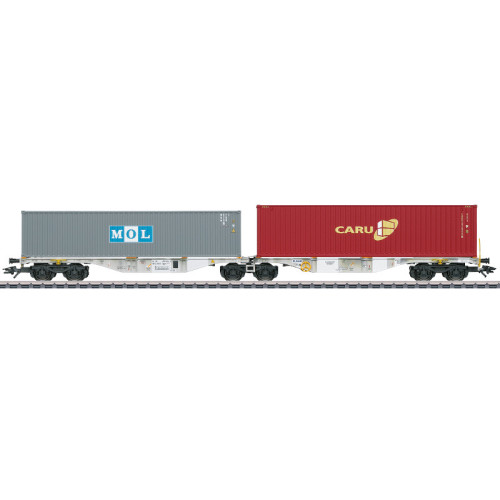 AAE Type Sggrss 80 Double Container Transport Car (H0)
