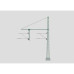 Tower Mast with a Tubular Outrigger Beam for a Hanger Arm. (H0) Tower Mast with a Tubular Outrigger Beam for a Hanger Arm. (H0)