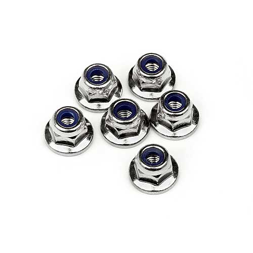 Flanged Lock Nut M3 6Pcs (all Ion)