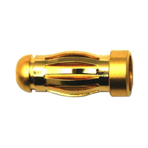 Goud connector G4 KORT mannelijk