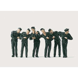 Locomotive personnel at cab (N) Locomotive personnel at cab (N)