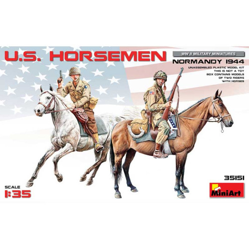 Amerikaanse ruiters, Normandië 1944 (1/35) Amerikaanse ruiters, Normandië 1944 (1/35)
