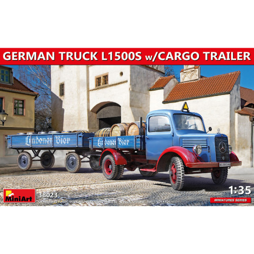 German Truck L1500S w/Cargo Trailer (1/35)