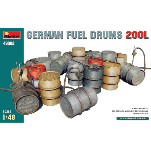 German Fuel Drums 200L (1/48) German Fuel Drums 200L (1/48)