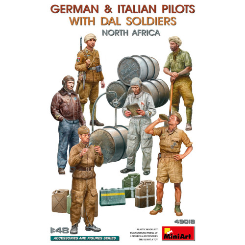 German & Italian Pilots with DAL Soldiers North Africa (1/48) German & Italian Pilots with DAL Soldiers North Africa (1/48)