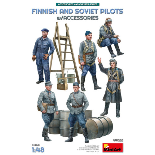 Pilotes finlandais et soviétiques avec accessoires (1/48) Pilotes finlandais et soviétiques avec accessoires (1/48)