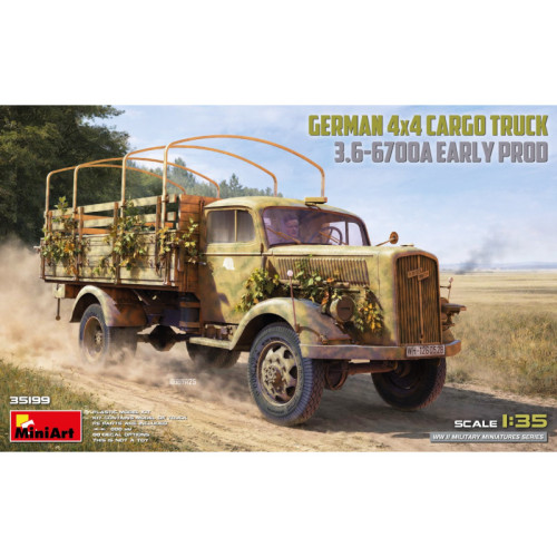 German 3t 4x4 Cargo Truck 3.6-6700A Early Production (1/35)