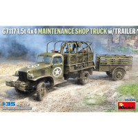 G7117 1,5t 4x4 Camion Atelier avec Remorque (1/35) G7117 1,5t 4x4 Camion Atelier avec Remorque (1/35)