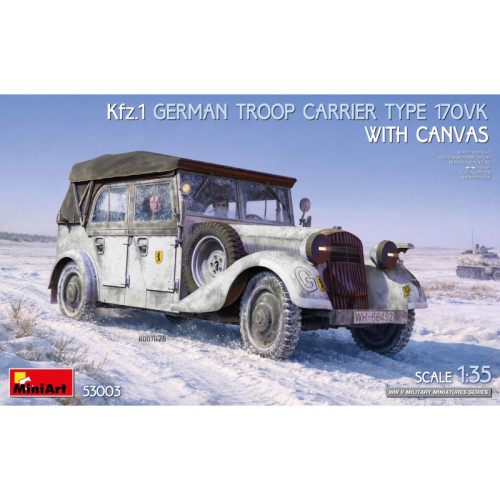 Kfz.1 German Troop Carrier Type 170VK w/Canvas (1/35)