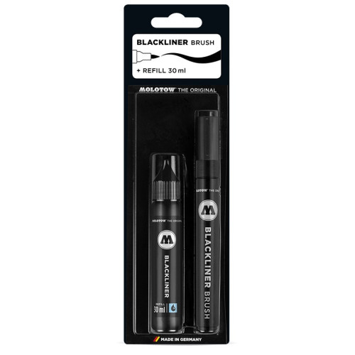 Blackliner Brush Marker + Refill 30ml Blackliner Brush Marker + Refill 30ml