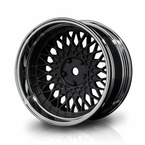 Drift 501 Rim Set Flat Black - Silver (4Pcs)