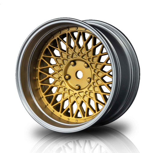 Drift 501 Rim Set Gold - Flat Silver 1/10 (4Pcs)