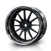Drift 21 Rim Set Flat Black - Silver (4Pcs)(