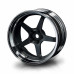 Drift GT Rim Set Flat Black - Silver (4Pcs)
