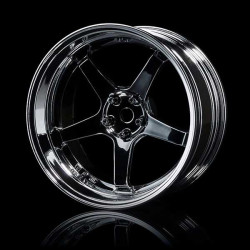 Drift GT Rim Set Black/Silver - Silver (4Pcs)