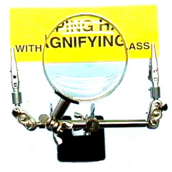 Helping Hand with Glass Magnifier