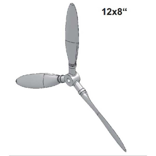 3-Blad propeller 12x8 3-Blad propeller 12x8