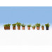 9 pots avec plantes vertes (H0) 9 pots avec plantes vertes (H0)