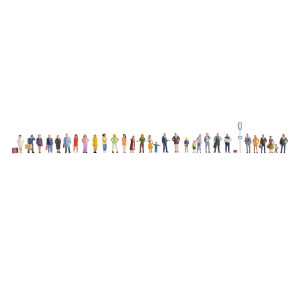 Mega Economy Figures Set - People Standing and Walking - 30 Figures (H0)