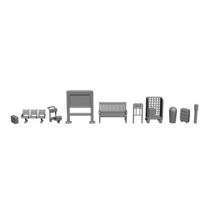 3D Kit - Station and Platform (H0)