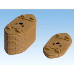 Brugpijler, 5 Stuks Hoogte 5 mm (H0) Brugpijler, 5 Stuks Hoogte 5 mm (H0)