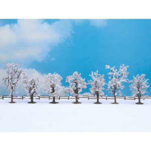 Winter Trees, 7 Pieces, 8 - 10 cm high (H0) (TT) (N) (Z)
